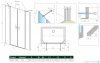 Radaway Nes DWD II drzwi wnękowe 160cm W4 szkło przejrzyste 10037073-01-01/10041087-01-01